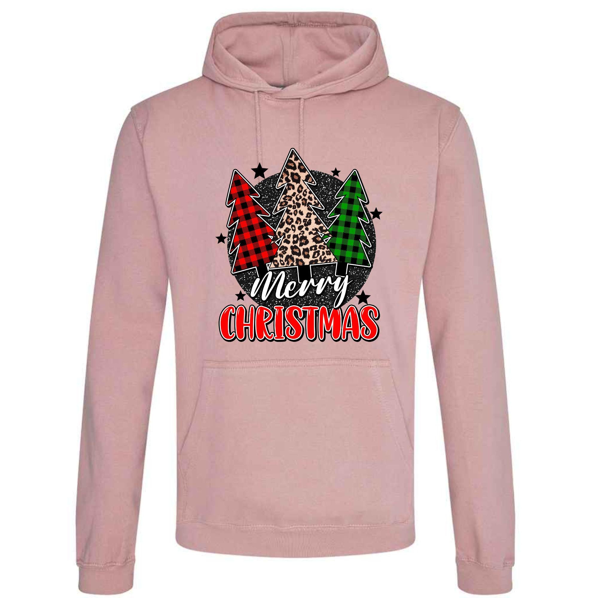 Merry Christmas Tree Hoodie: Festive Unisex Holiday Sweatshirt