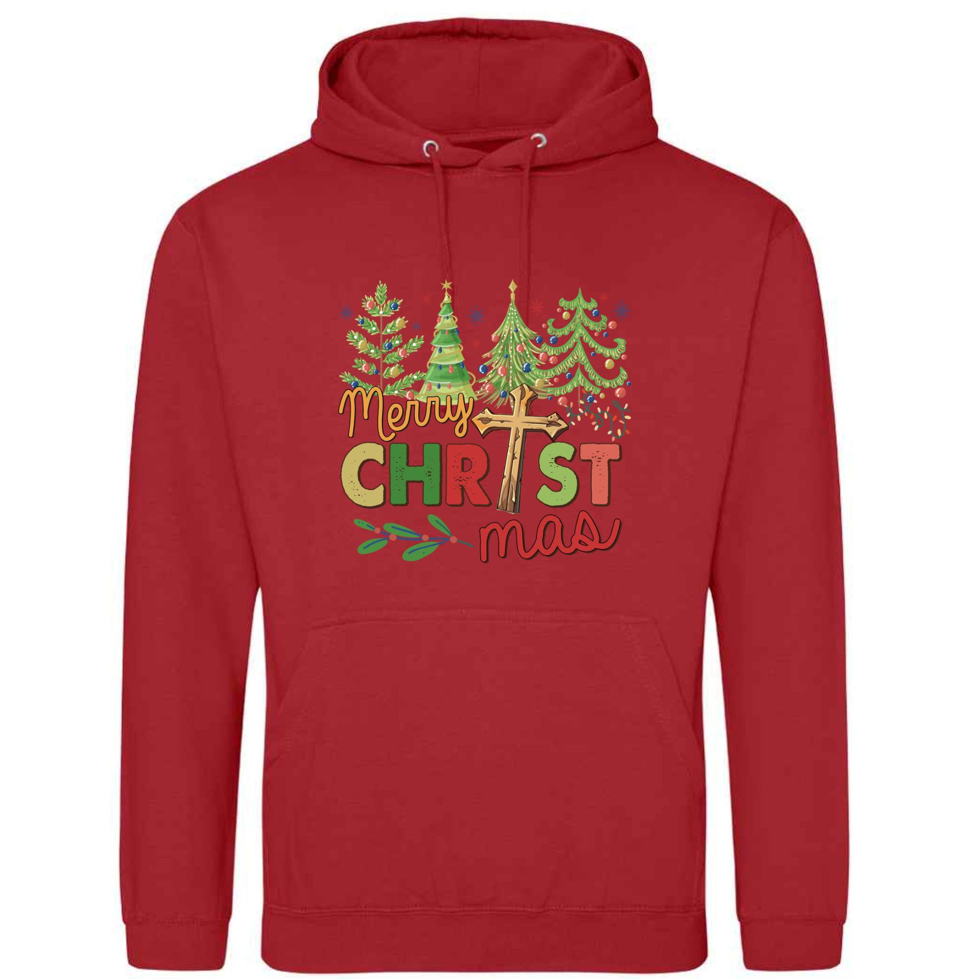 Retro Merry Christmas Unisex Hoodie: Festive Holiday Sweatshirt