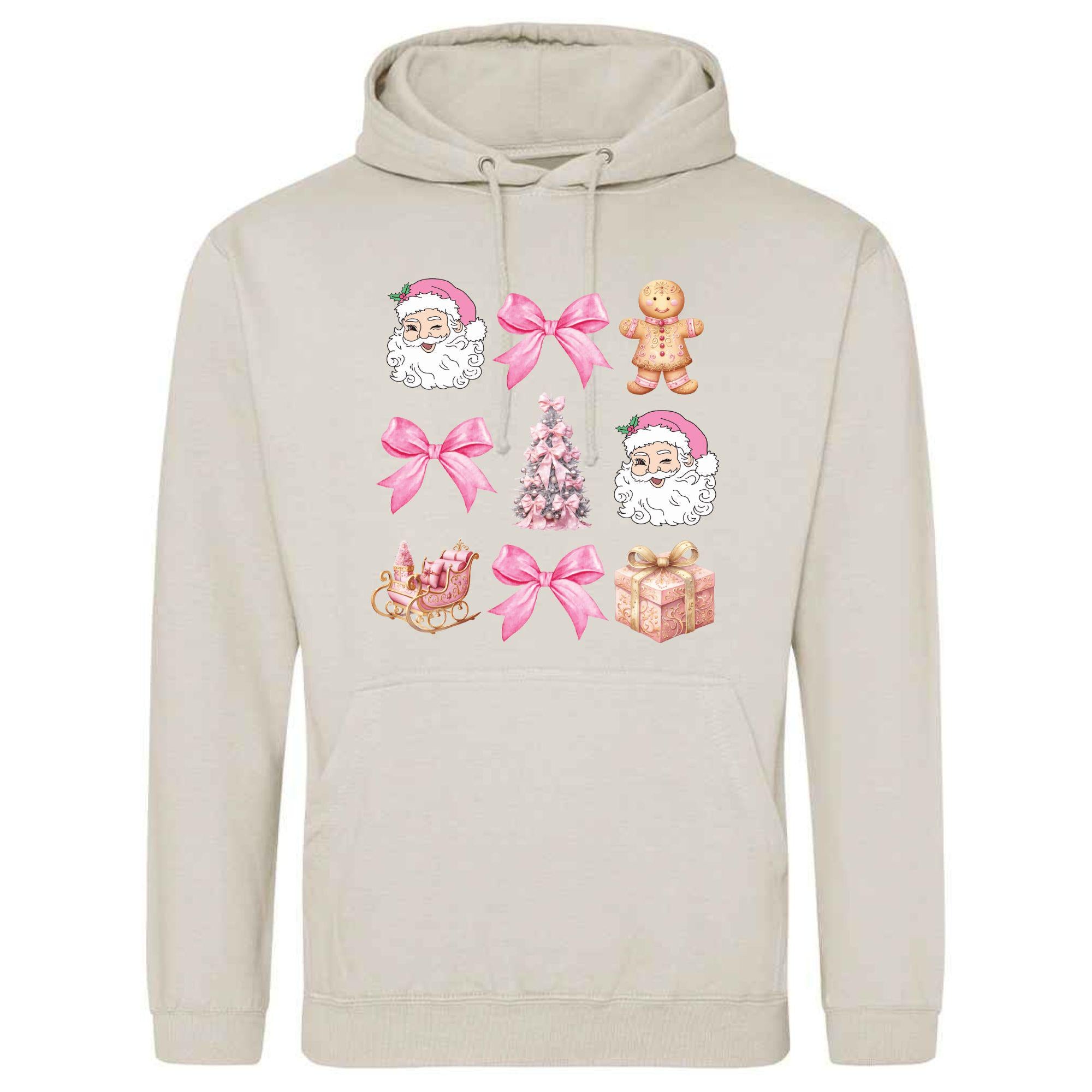 Santa & Sleigh Christmas Hoodie: Unisex Festive Adult Top