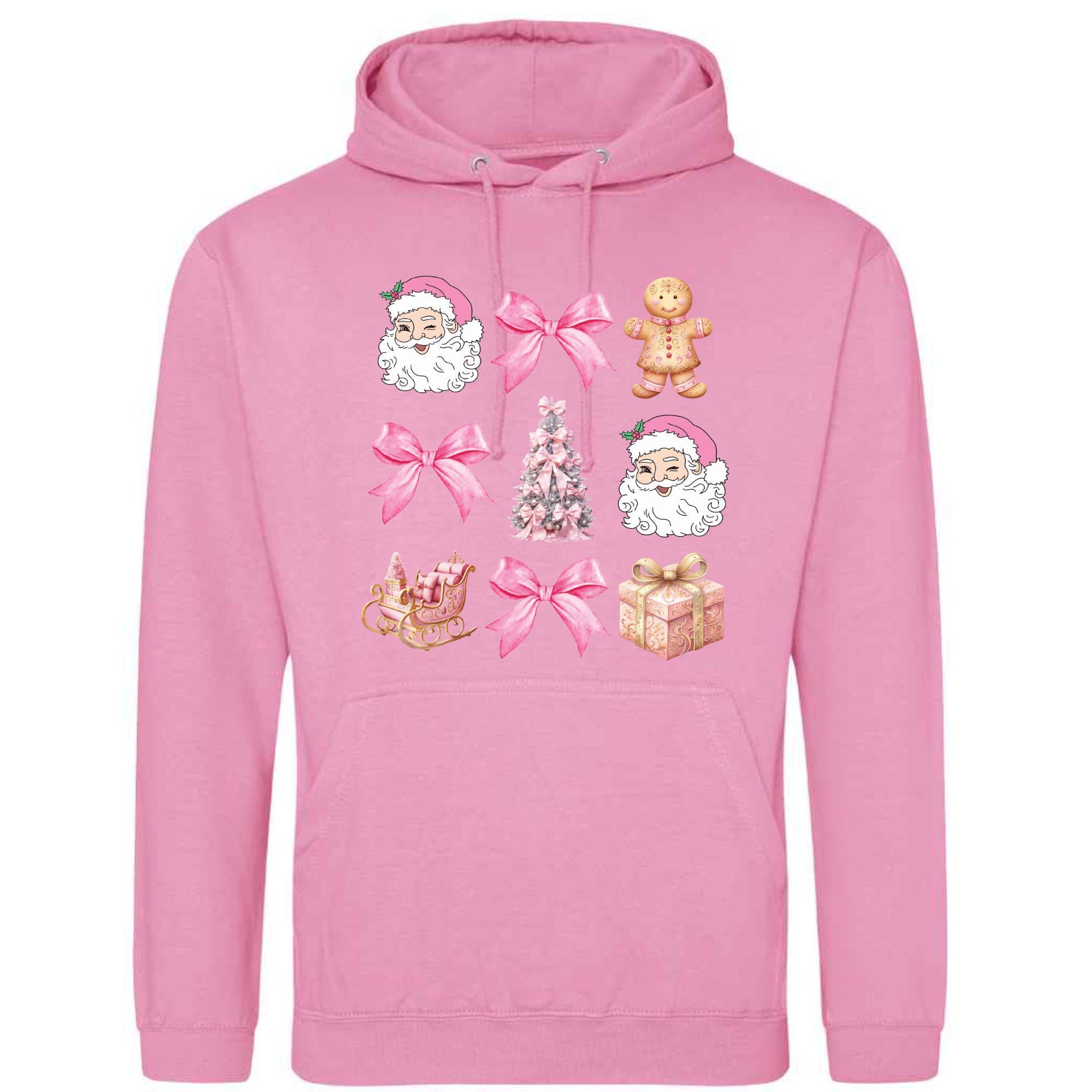 Santa & Sleigh Christmas Hoodie: Unisex Festive Adult Top