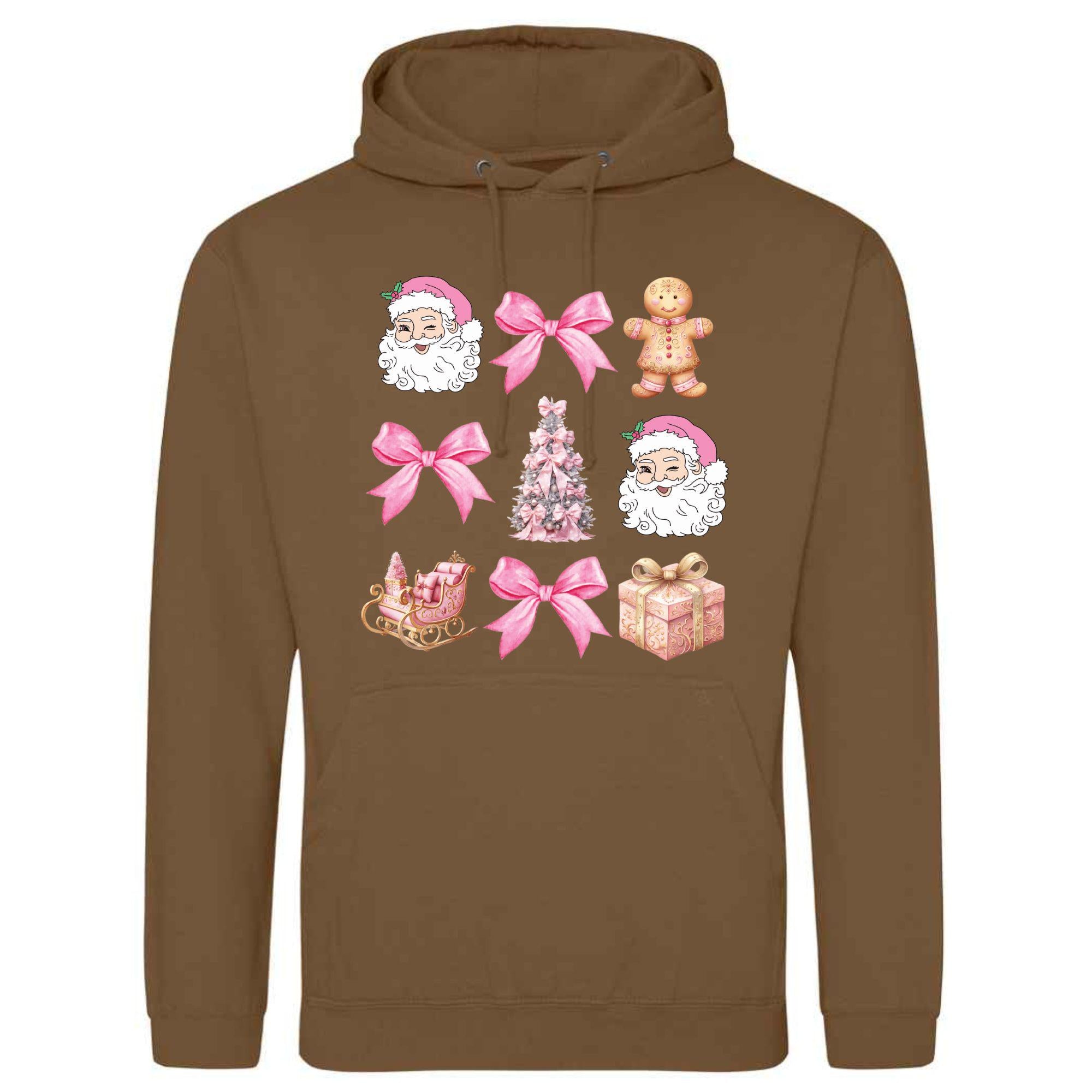 Santa & Sleigh Christmas Hoodie: Unisex Festive Adult Top