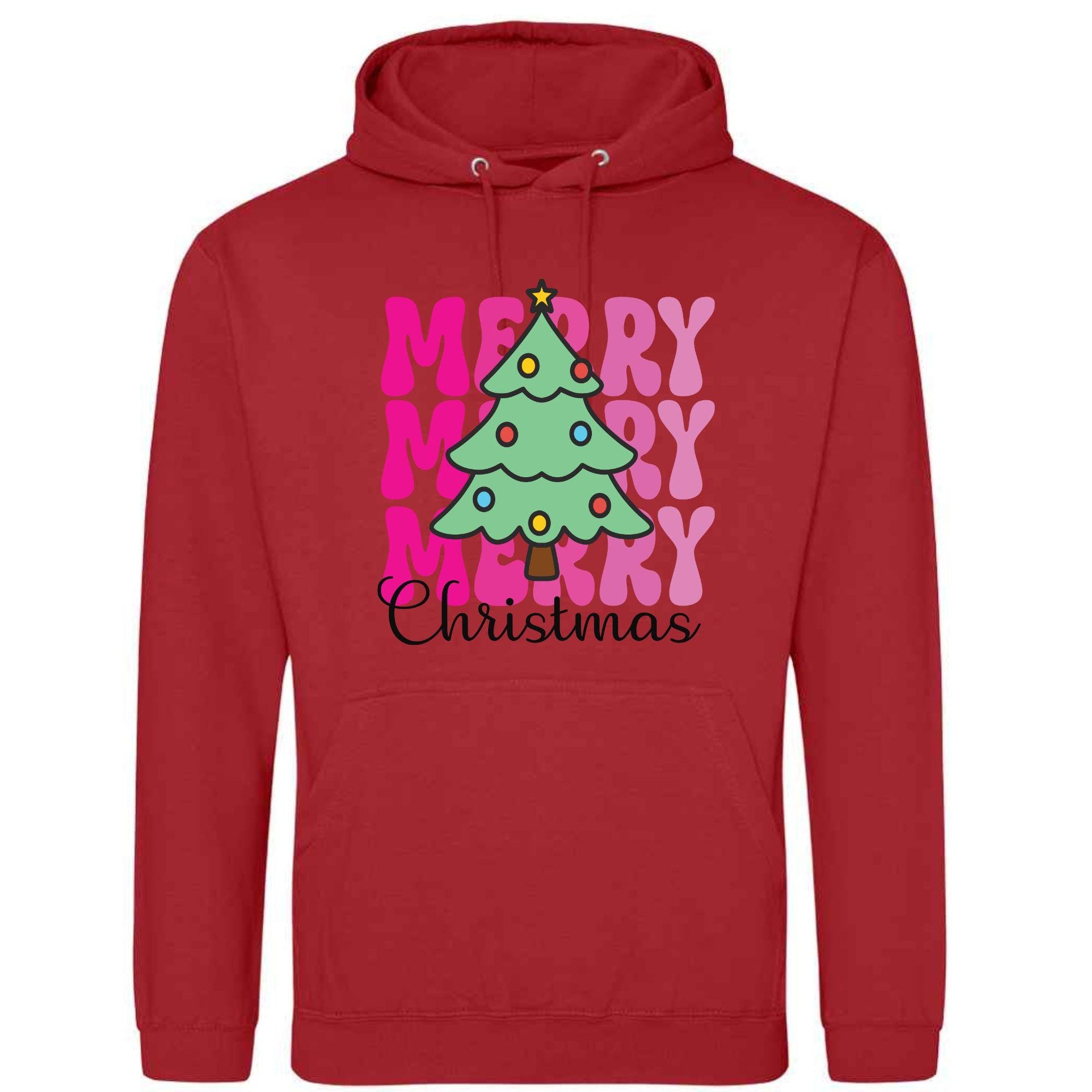 Santa Sleigh Christmas Hoodie: Unisex Festive Holiday Sweatshirt