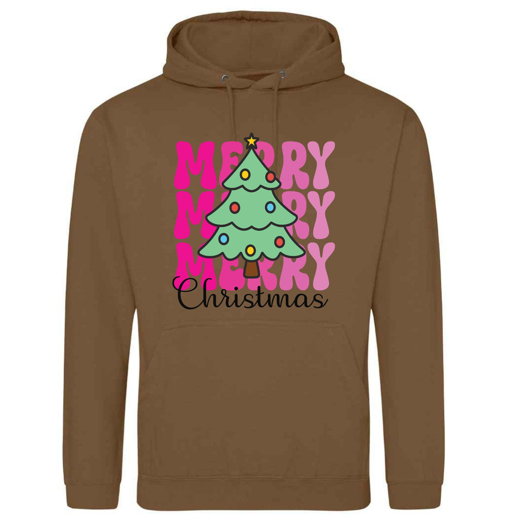 Santa Sleigh Christmas Hoodie: Unisex Festive Holiday Sweatshirt