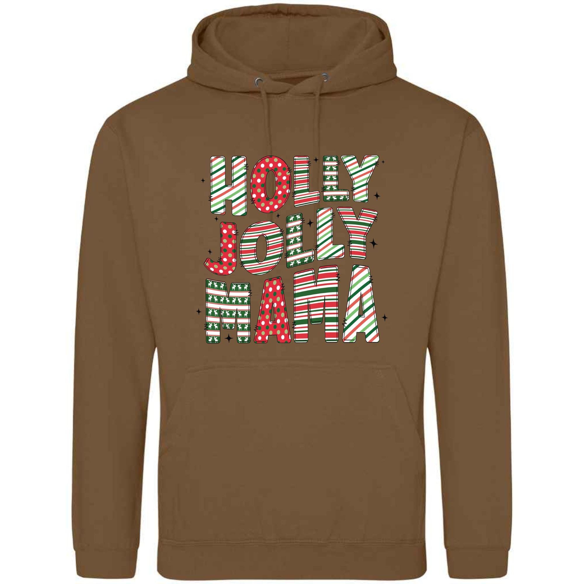Holly Jolly Mama Christmas Hoodie: Unisex Festive Sweatshirt