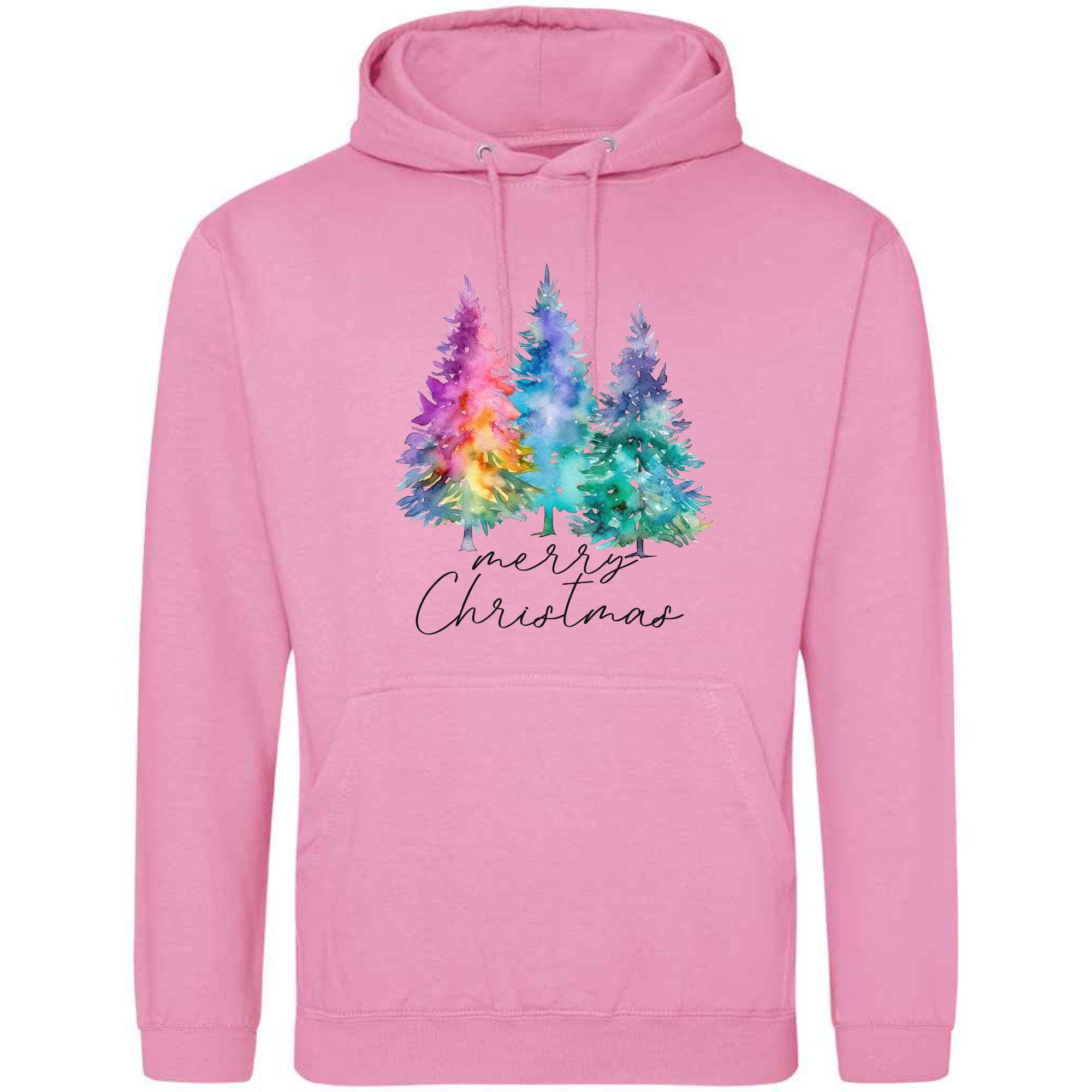 Merry Christmas Tree Hoodie: Unisex Festive Pullover