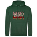 Merry Christmas Patchwork Hoodie: Unisex Festive Top