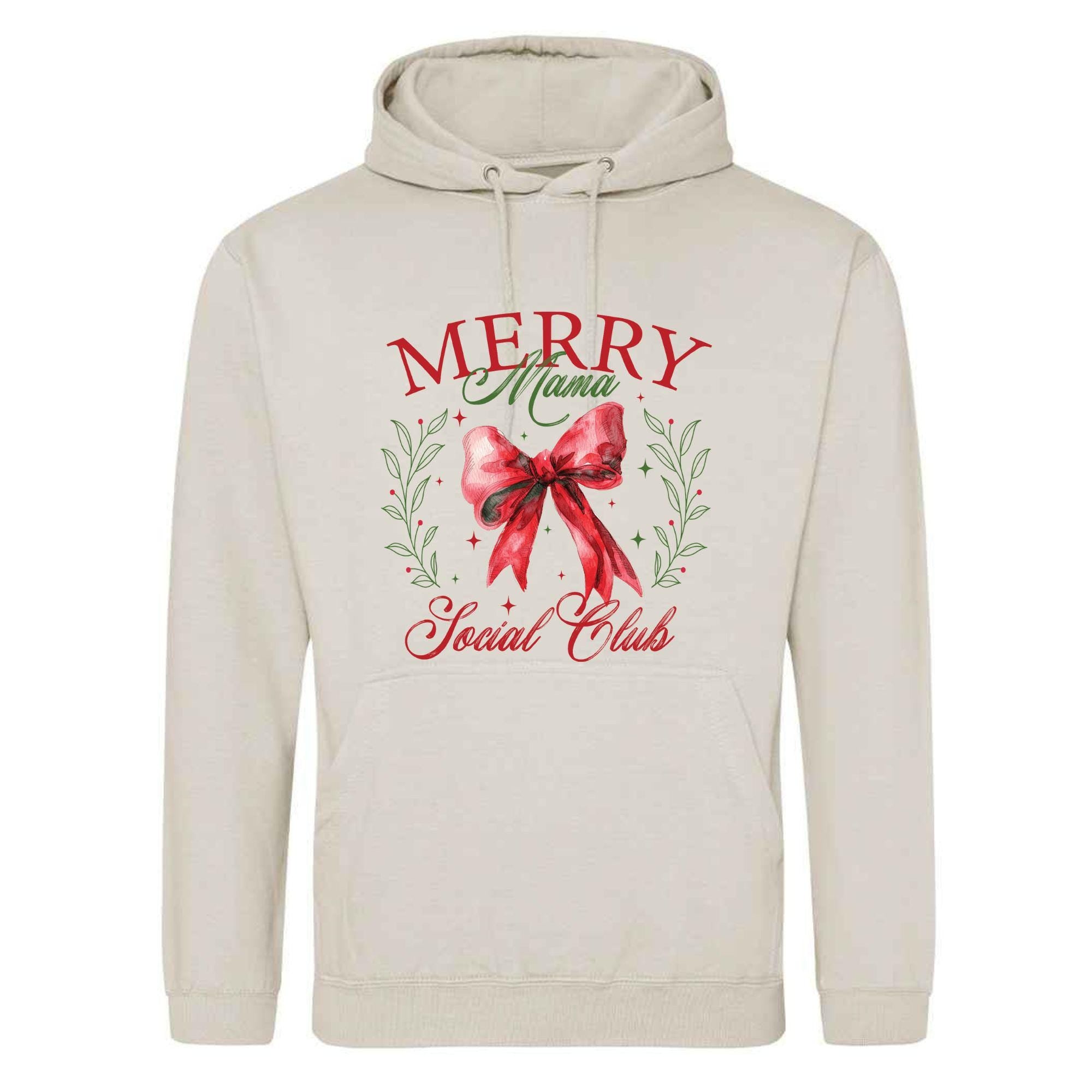 Merry Mama Christmas Club Hoodie: Unisex Festive Adult Top
