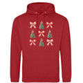 Christmas Tree and Bow Hoodie: Unisex Festive Adult Top