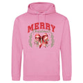 Merry Christmas Wreath Hoodie: Unisex Festive Adult Top