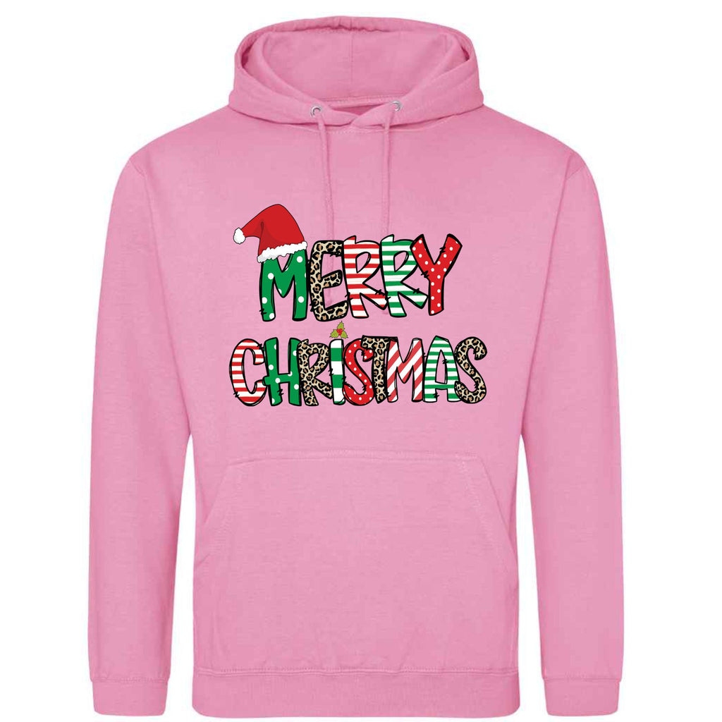 Unisex Merry Christmas Hoodie: Adult Festive Top