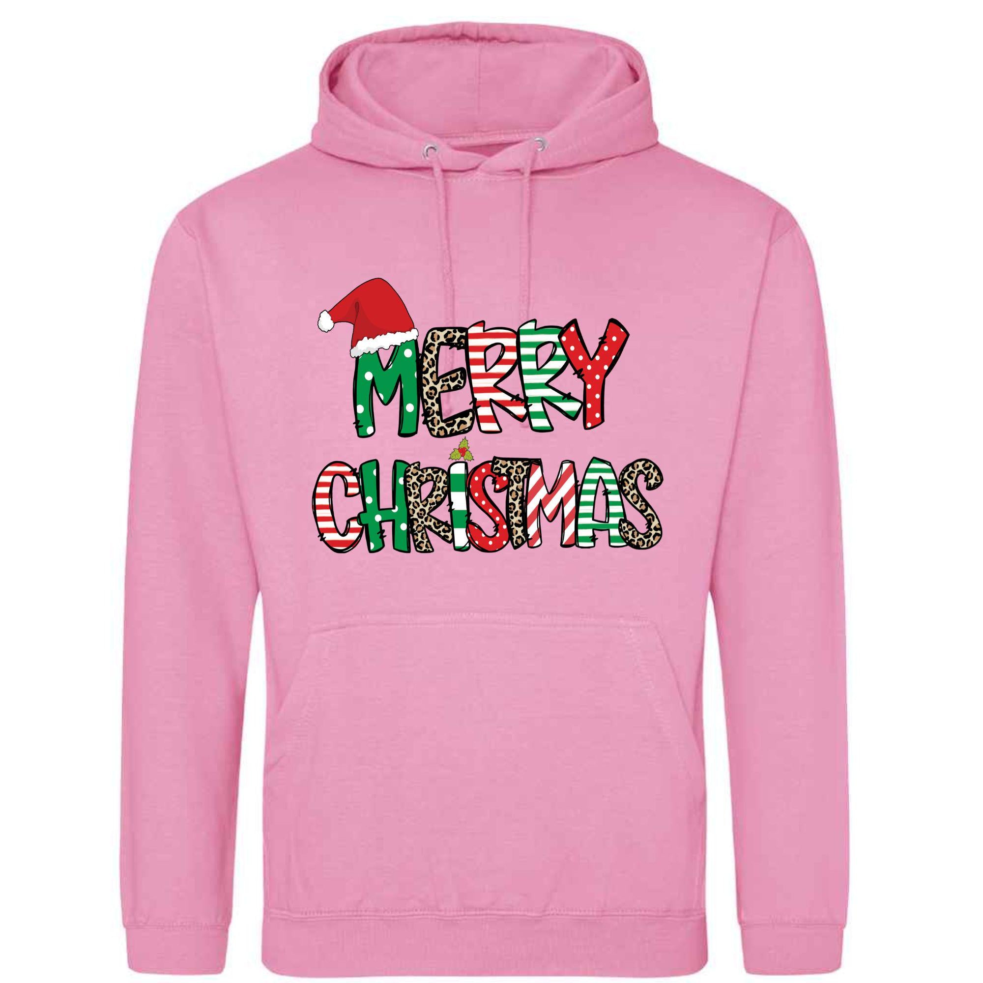 Unisex Merry Christmas Hoodie: Adult Festive Top