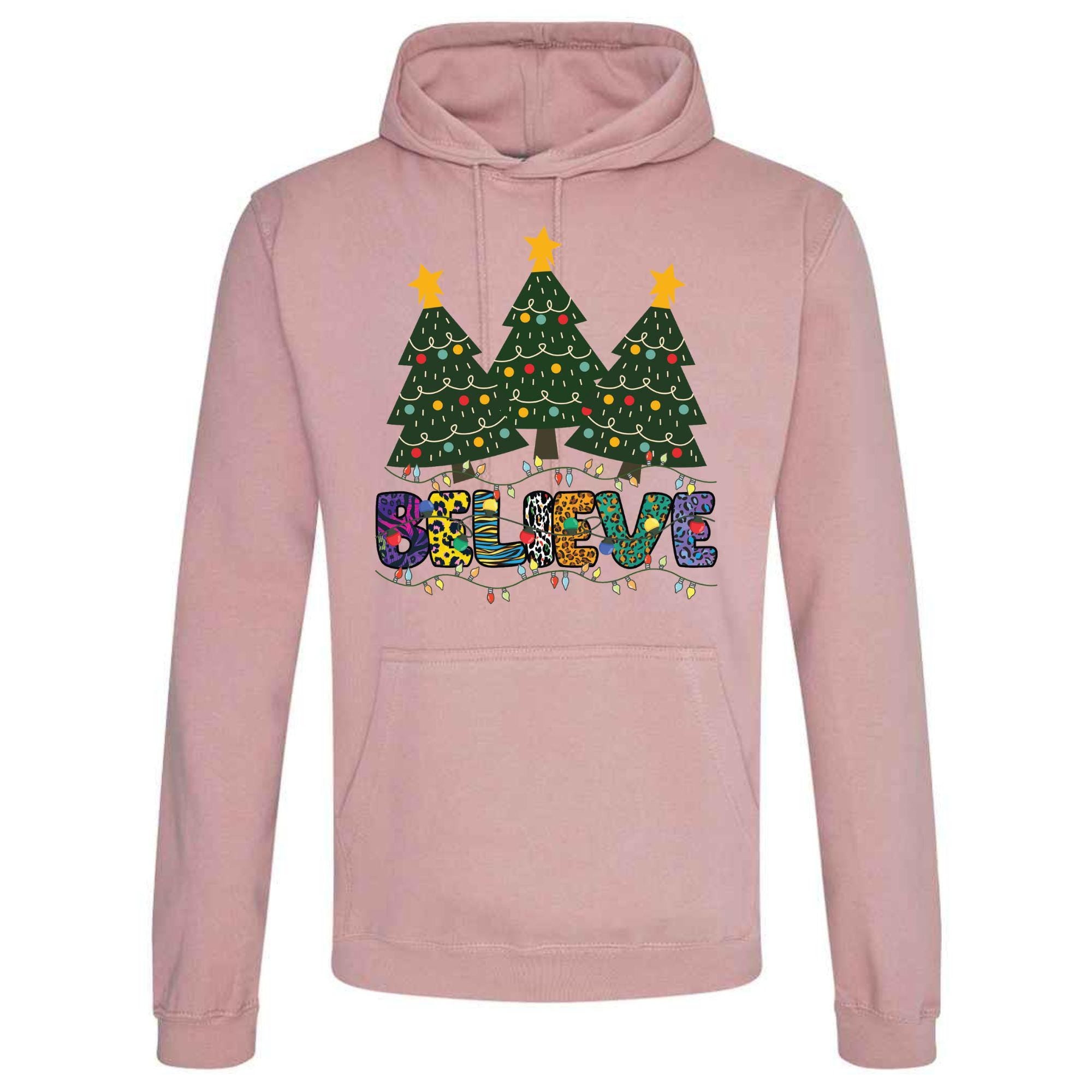 Believe Christmas Hoodie: Unisex Festive Adult Top