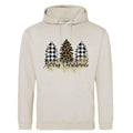 Merry Christmas Patchwork Hoodie: Unisex Festive Adult Top