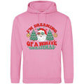 White Christmas Cartoon Hoodie: Unisex Festive Holiday Top