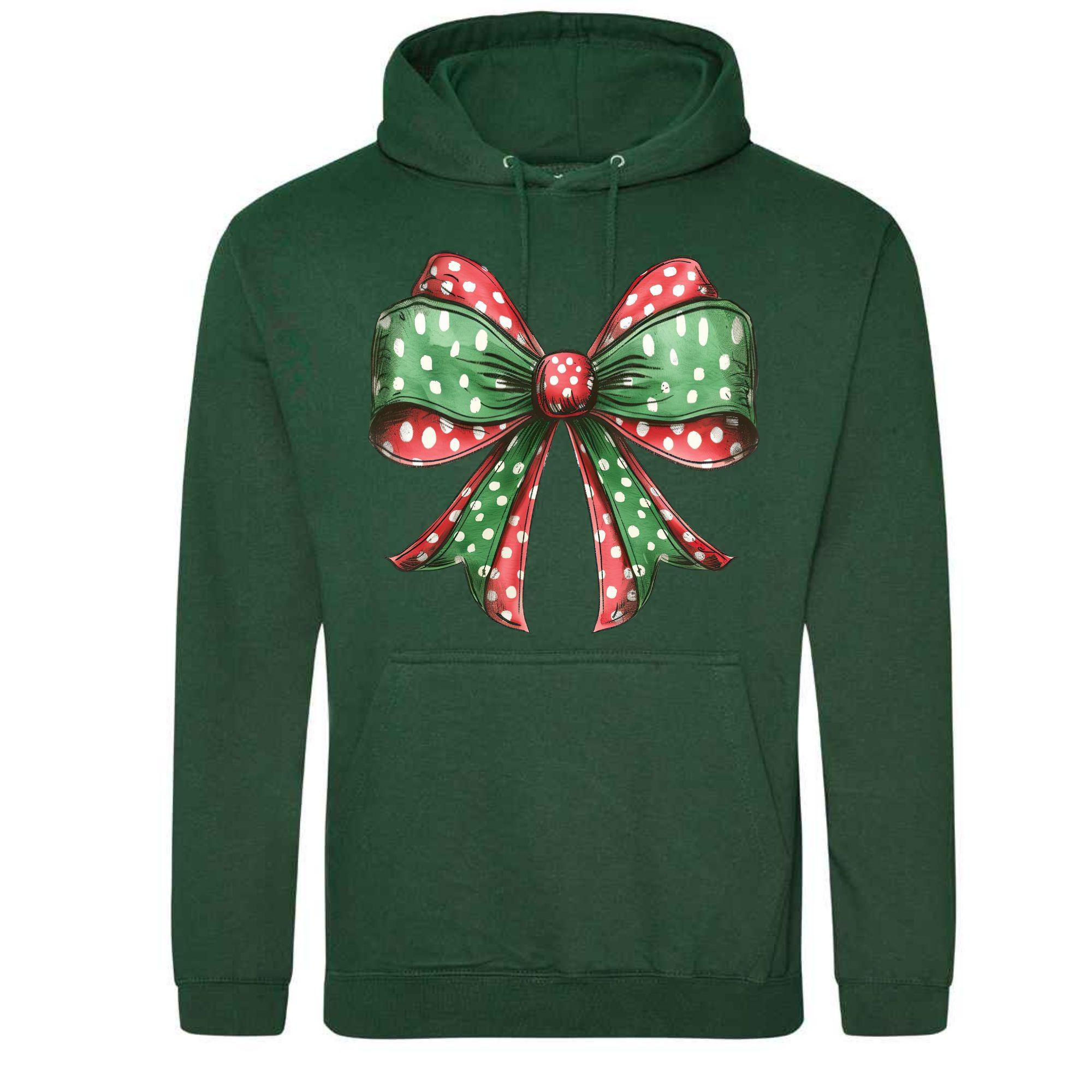 Festive Bow Hoodie | Unisex Christmas Pullover
