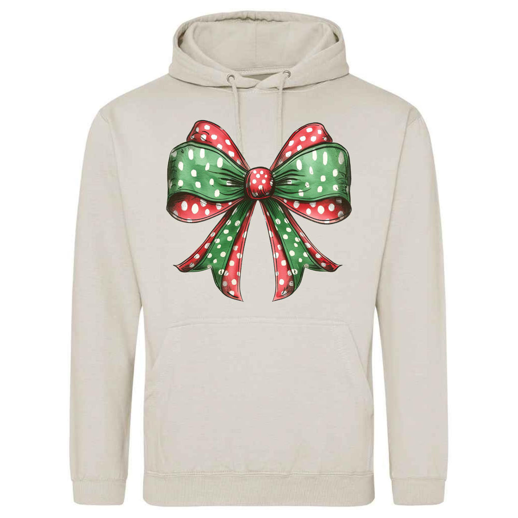 Festive Bow Hoodie | Unisex Christmas Pullover