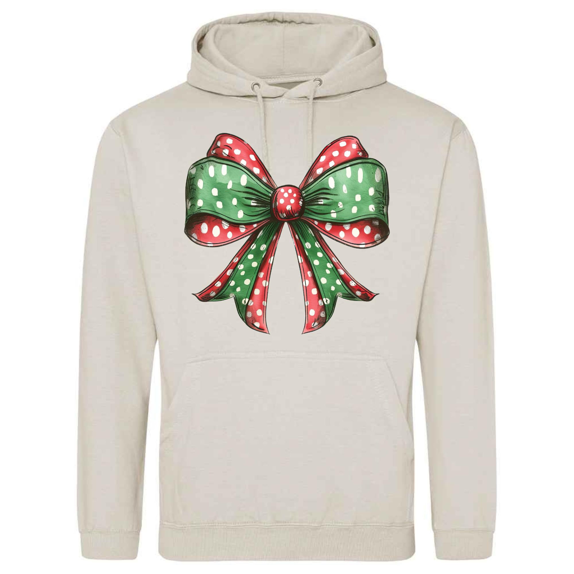 Festive Bow Hoodie | Unisex Christmas Pullover