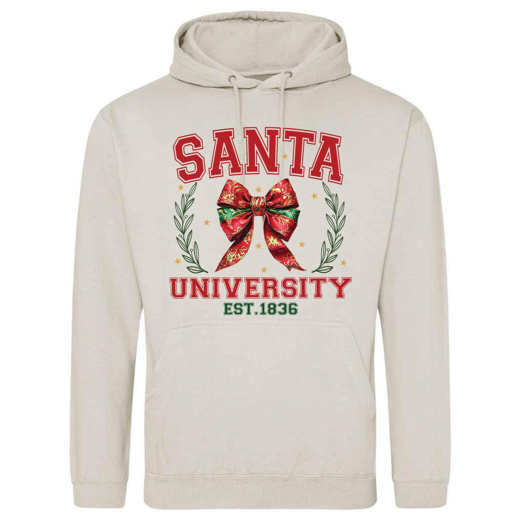 Santa University Unisex Hoodie | Festive Christmas Gift