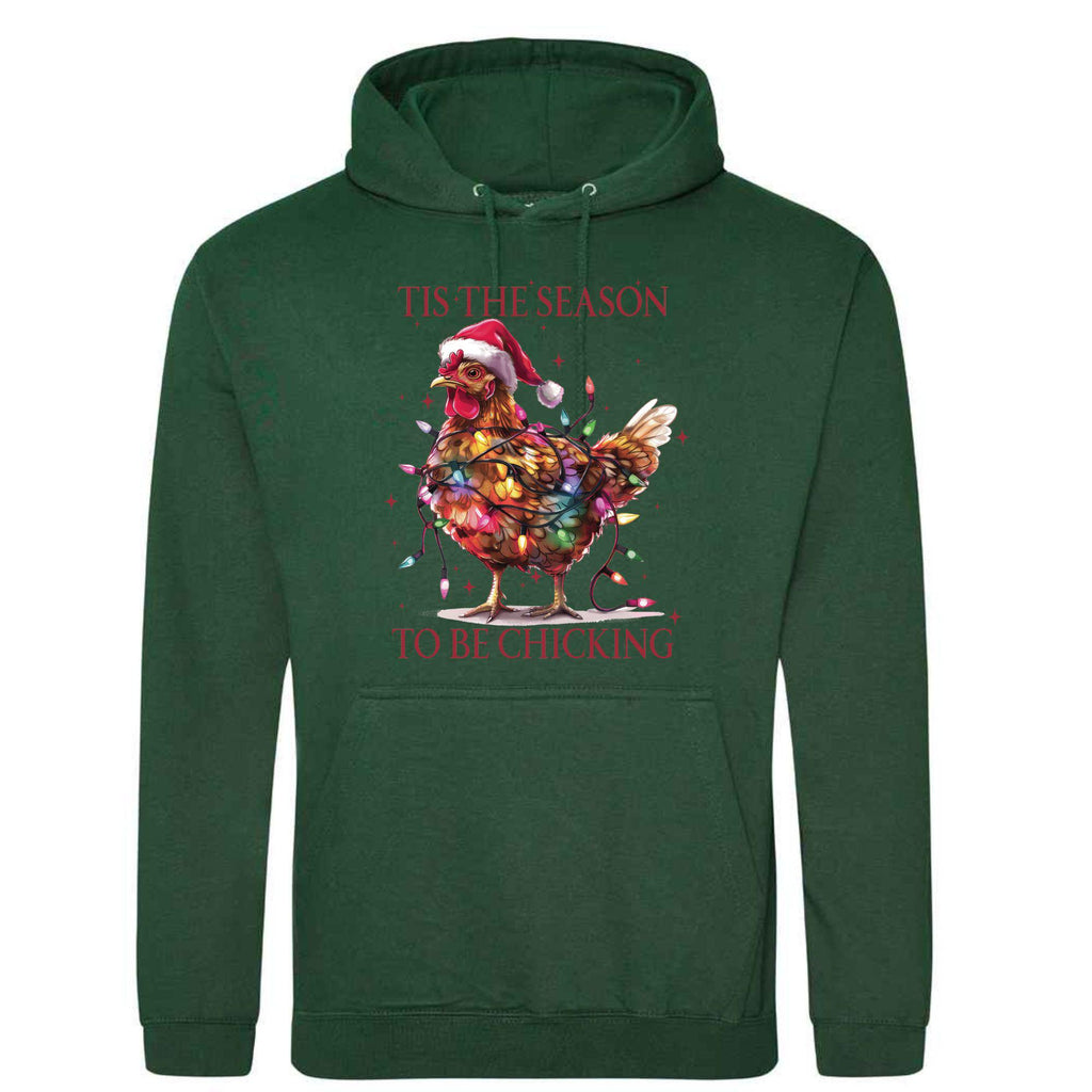 Festive Christmas Chicken Hoodie - Unisex Fit
