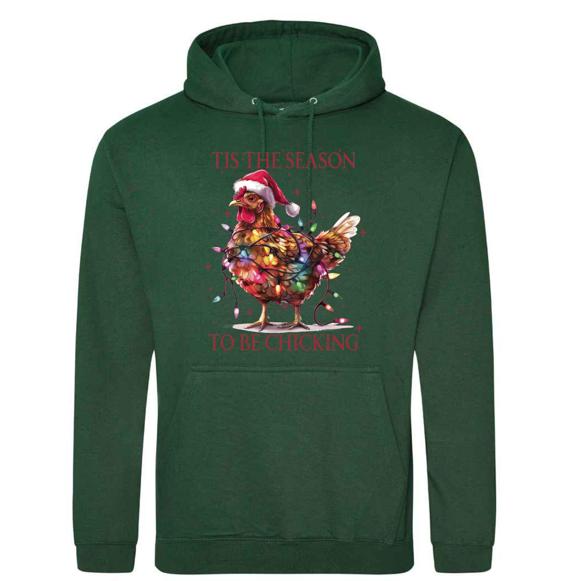 Festive Christmas Chicken Hoodie - Unisex Fit