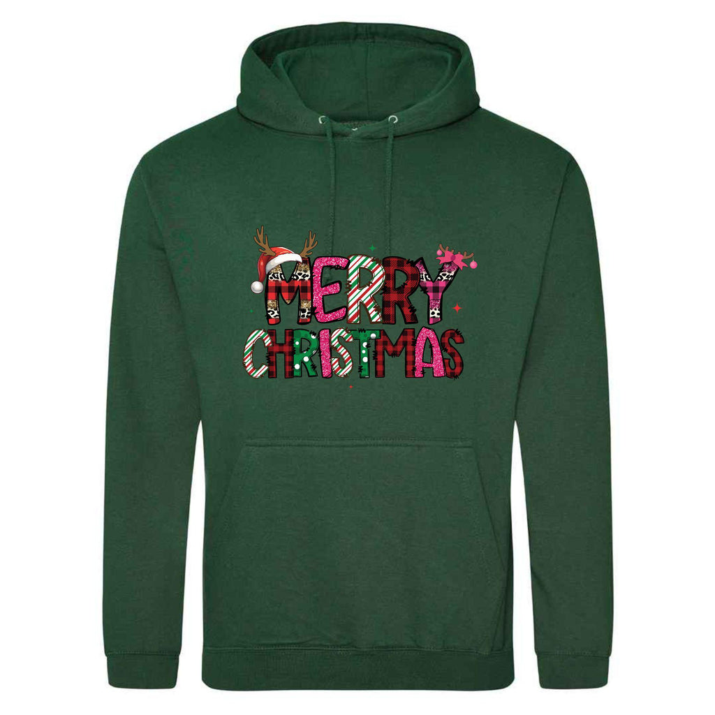Festive Christmas Unisex Hoodie: Merry Christmas Print
