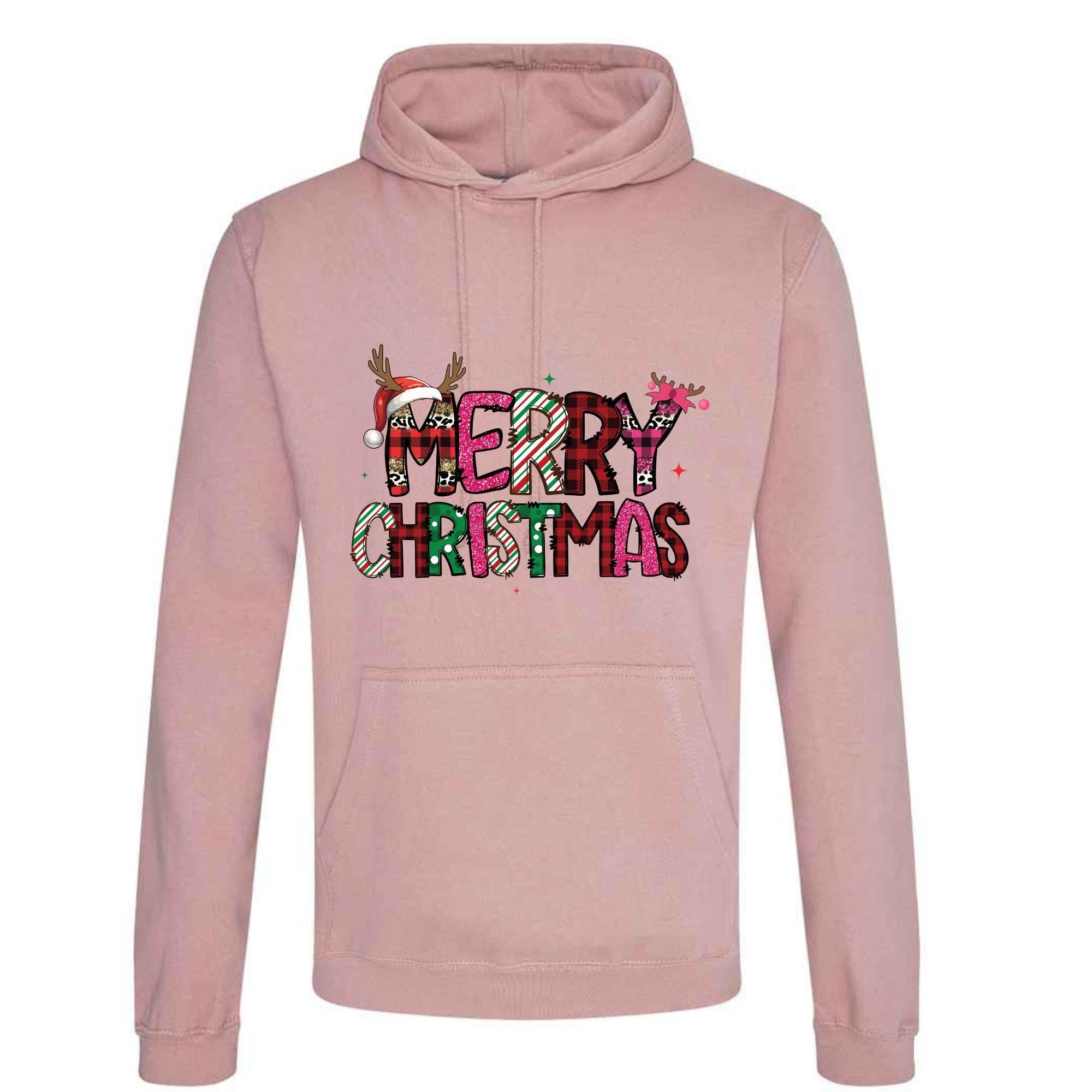 Festive Christmas Unisex Hoodie: Merry Christmas Print