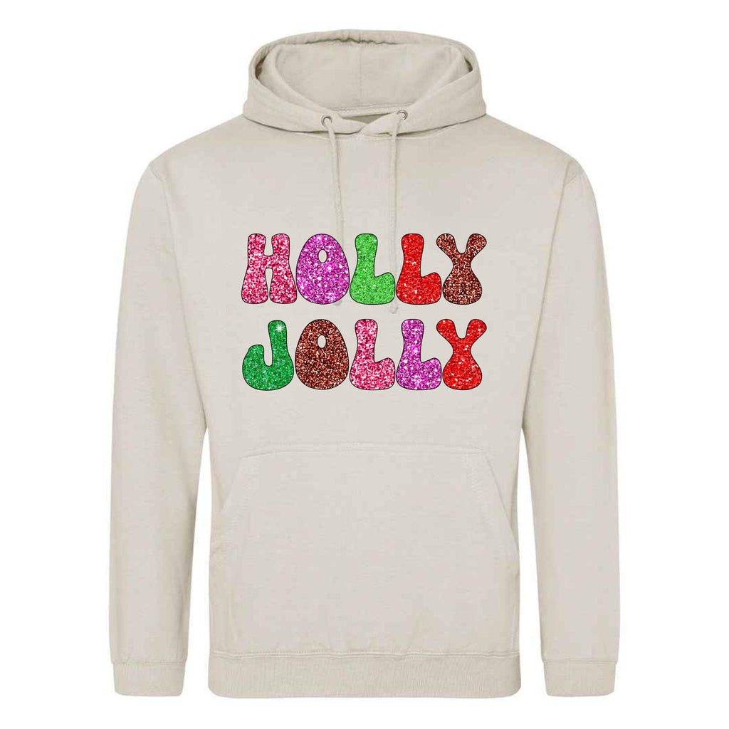 Holly Jolly Christmas Hoodie: Unisex Festive Pullover