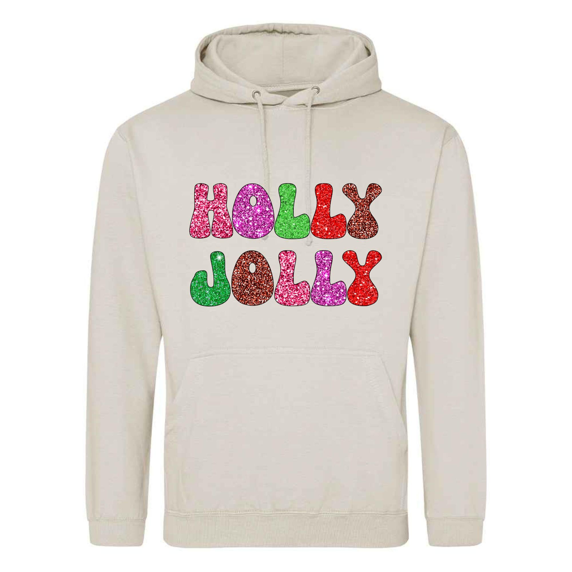 Holly Jolly Christmas Hoodie: Unisex Festive Pullover