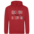 Merry & Bright Christmas Hoodie: Unisex Festive Holiday Sweatshirt