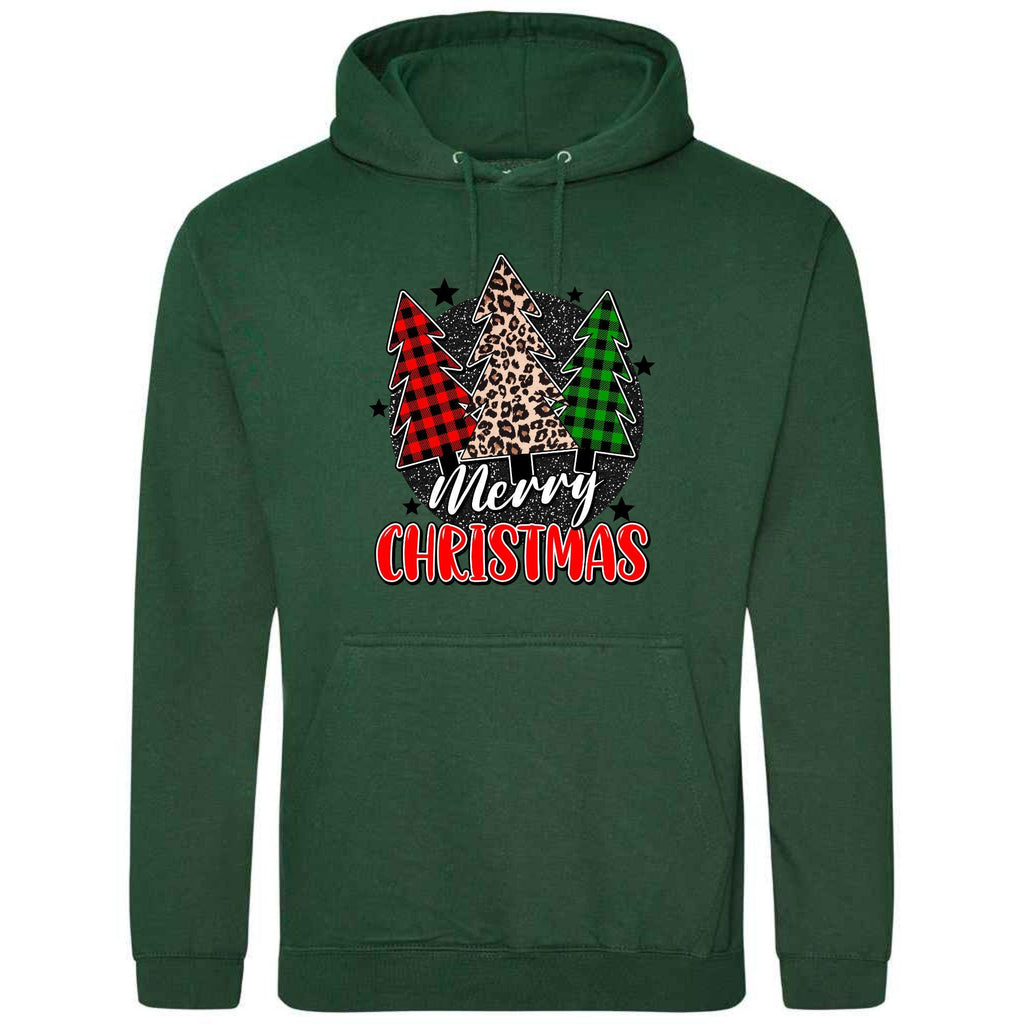 Merry Christmas Tree Hoodie: Festive Unisex Holiday Sweatshirt