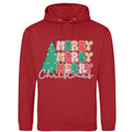 Retro Merry Christmas Tree Hoodie - Unisex Festive Pullover