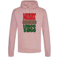 Merry Vibes Christmas Hoodie: Unisex Festive Holiday Sweatshirt