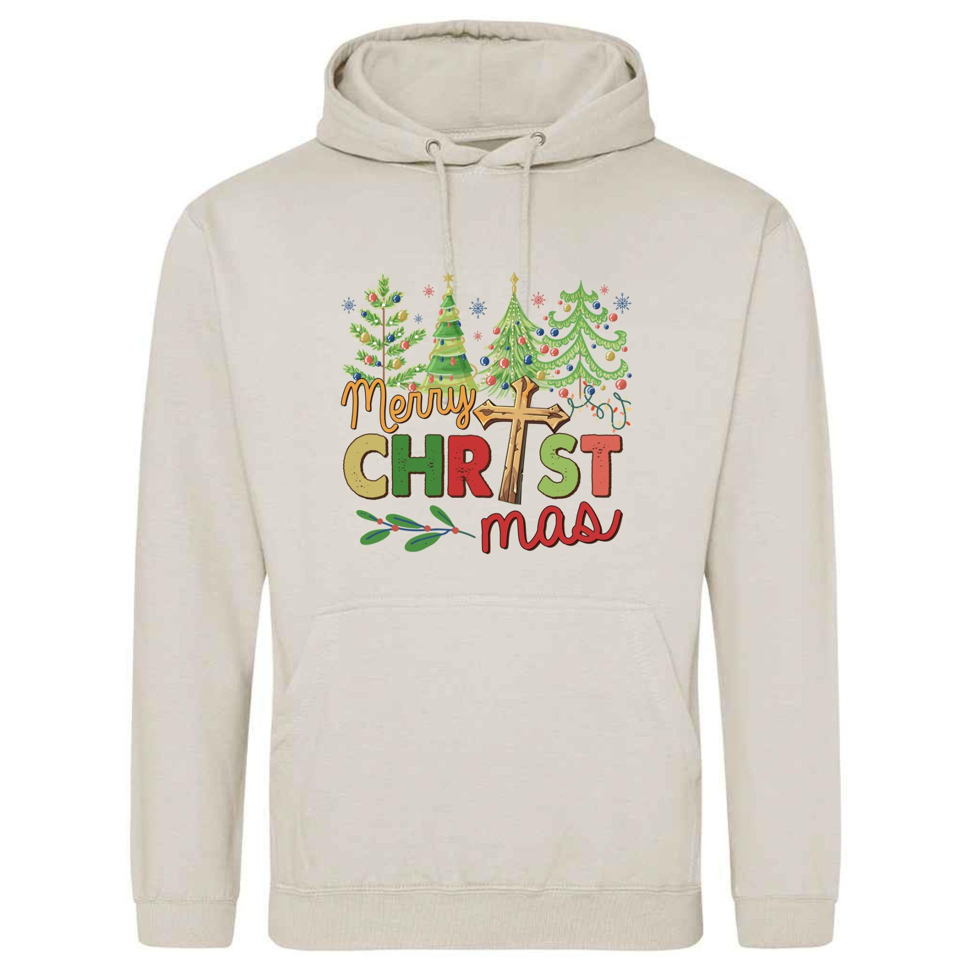 Retro Merry Christmas Unisex Hoodie: Festive Holiday Sweatshirt