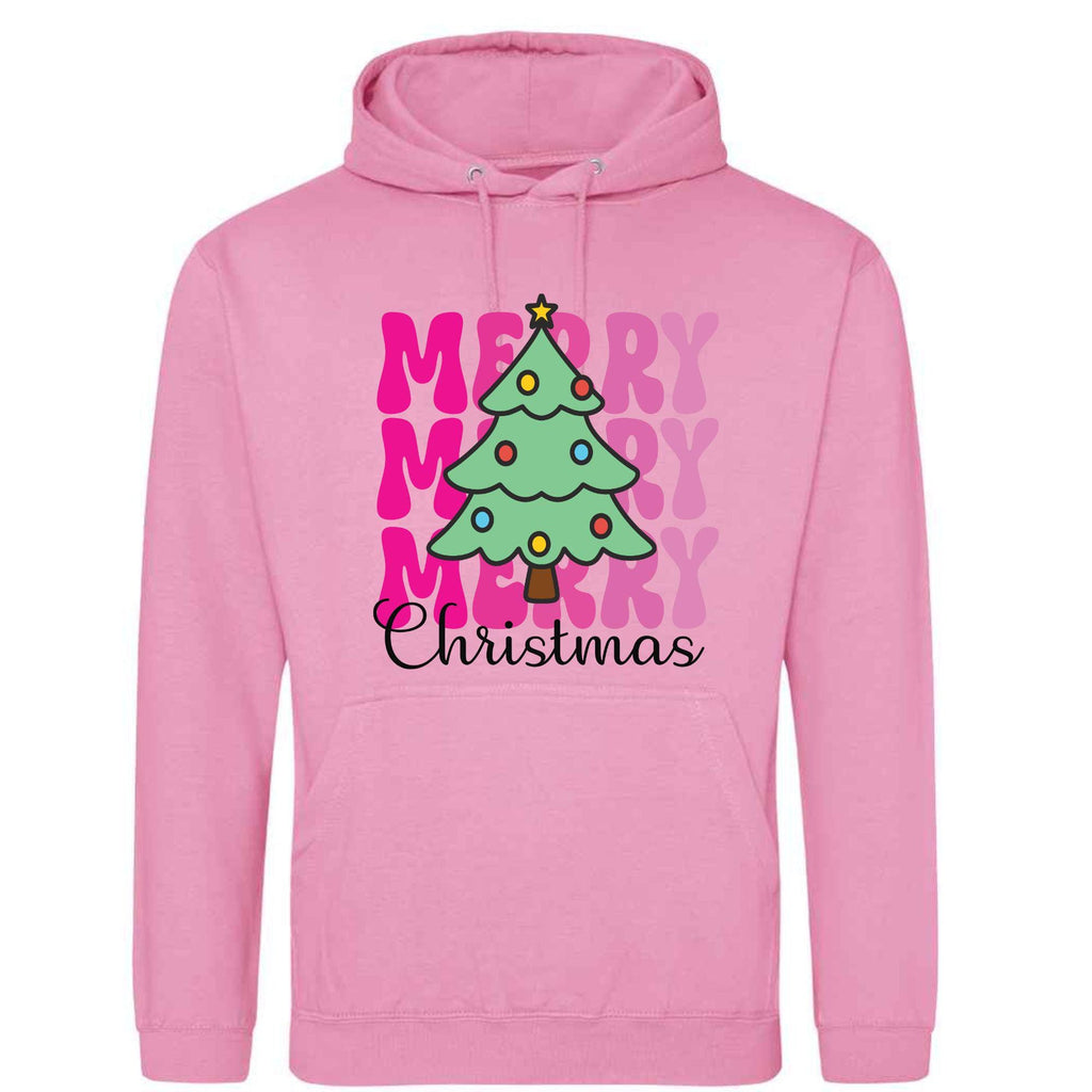 Santa Sleigh Christmas Hoodie: Unisex Festive Holiday Sweatshirt