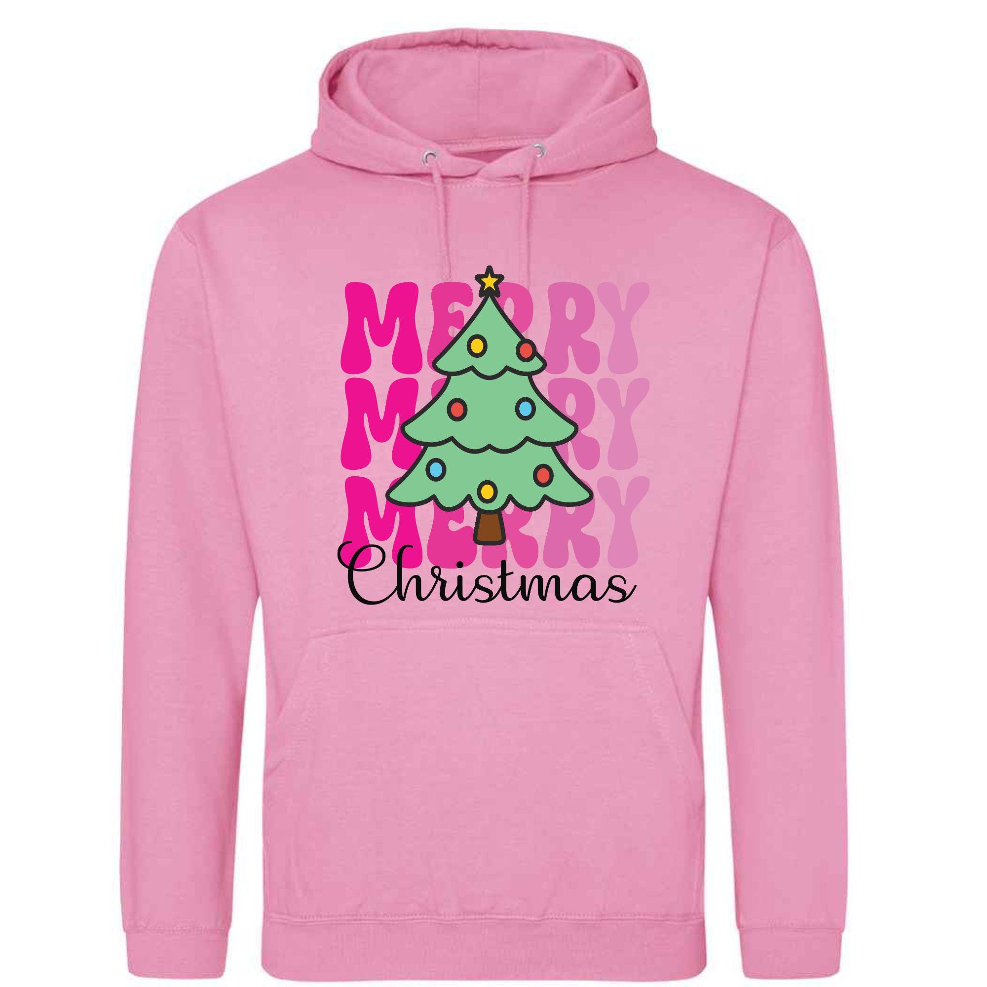 Santa Sleigh Christmas Hoodie: Unisex Festive Holiday Sweatshirt