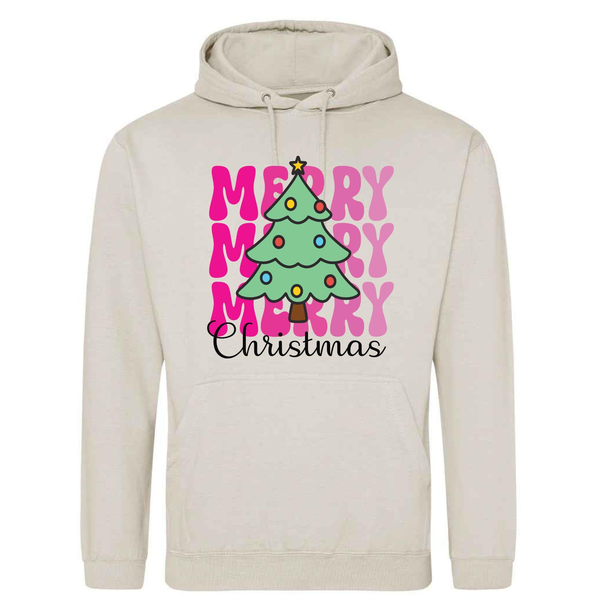 Santa Sleigh Christmas Hoodie: Unisex Festive Holiday Sweatshirt