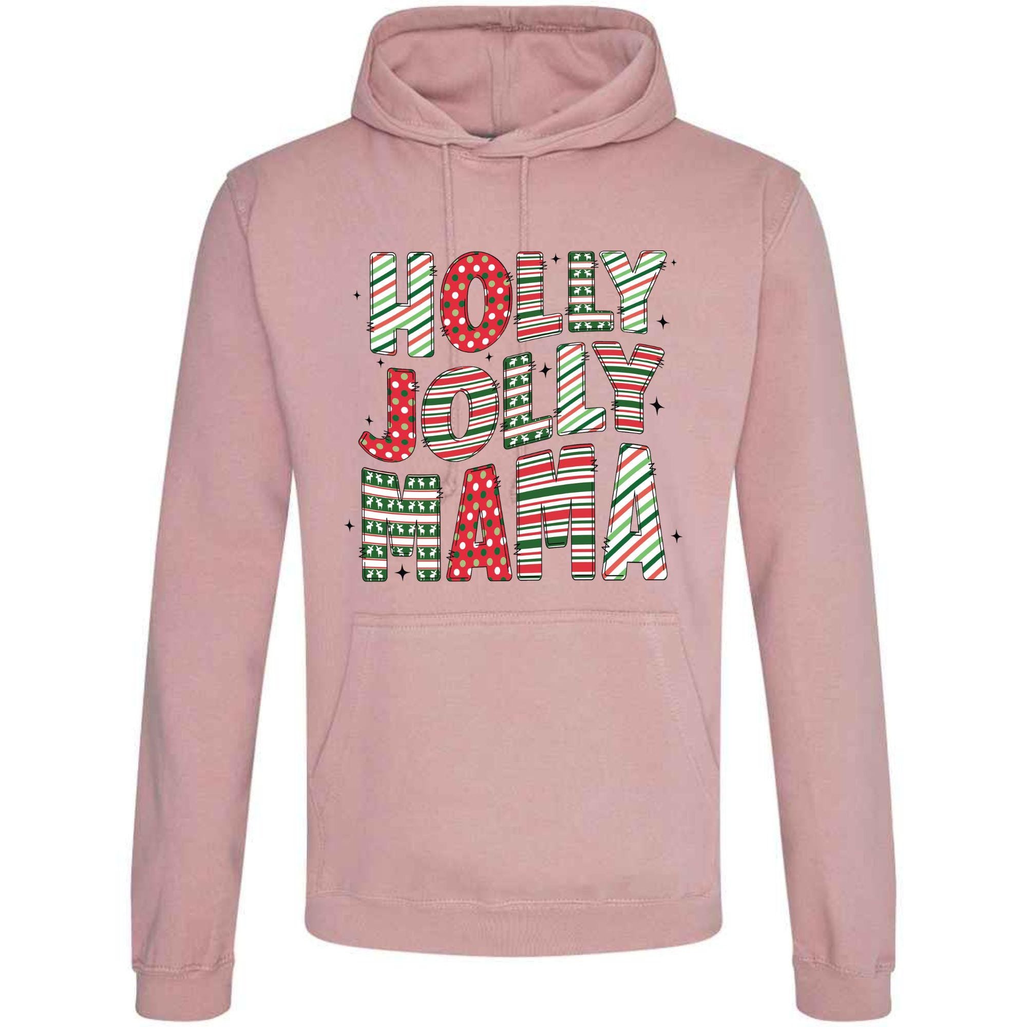 Holly Jolly Mama Christmas Hoodie: Unisex Festive Sweatshirt