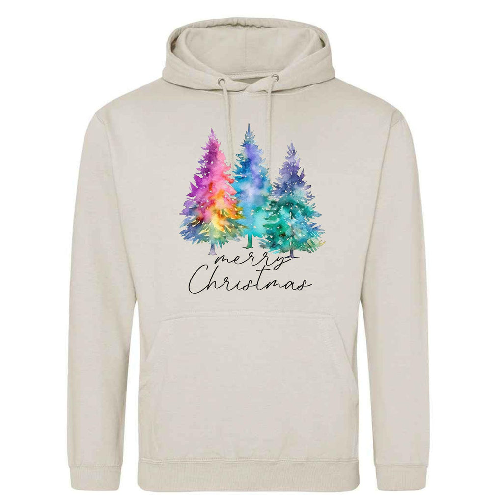 Merry Christmas Tree Hoodie: Unisex Festive Pullover