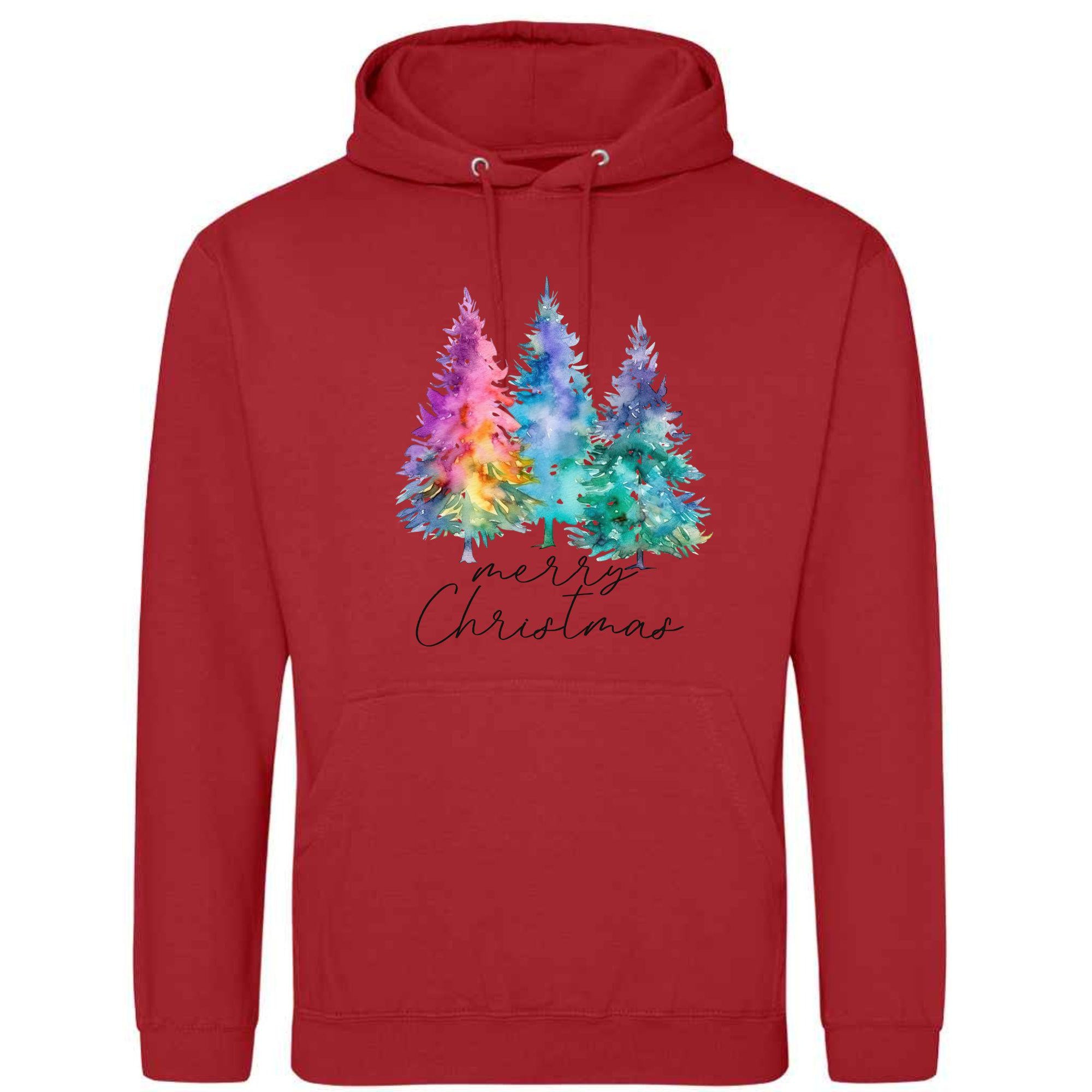 Merry Christmas Tree Hoodie: Unisex Festive Pullover