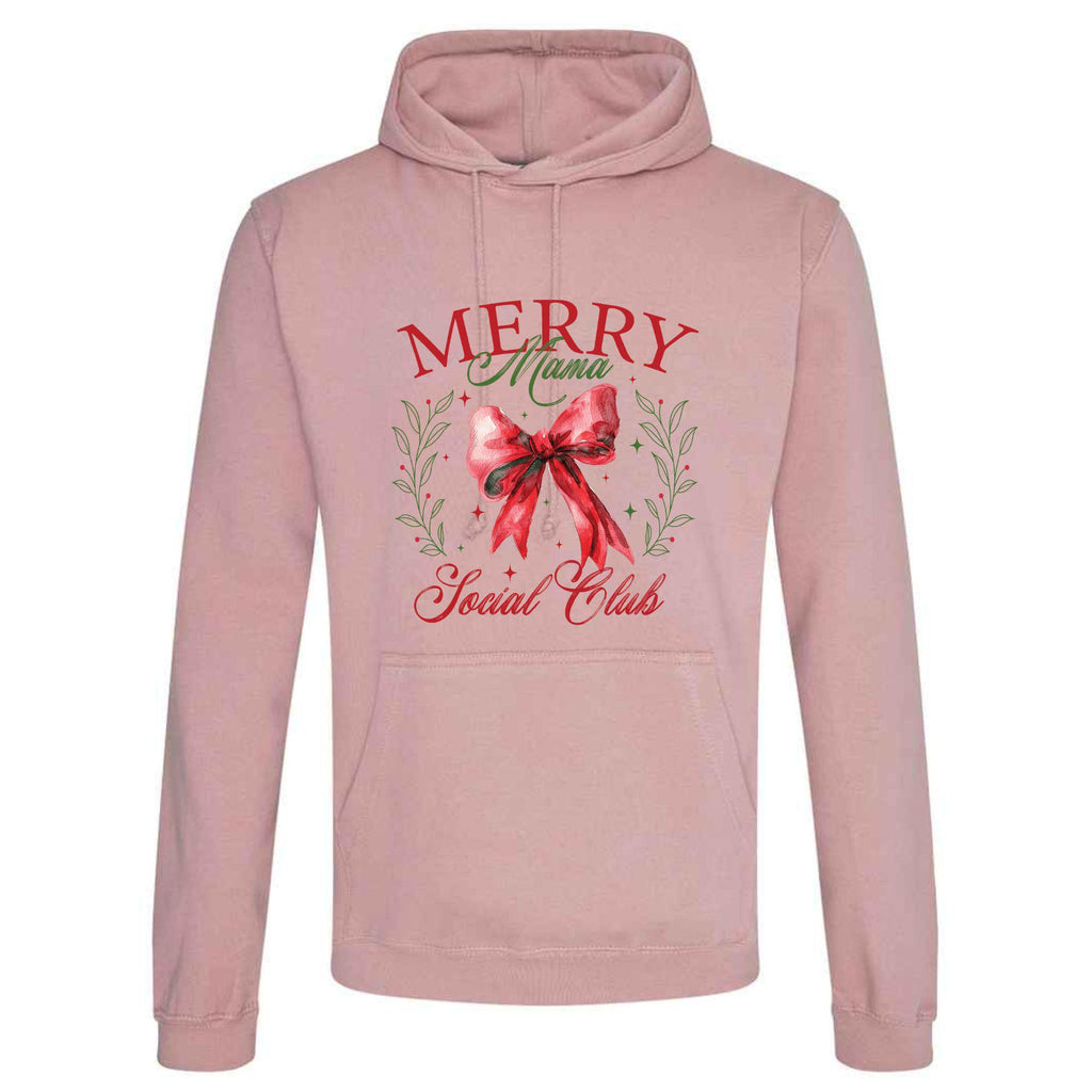 Merry Mama Christmas Club Hoodie: Unisex Festive Adult Top