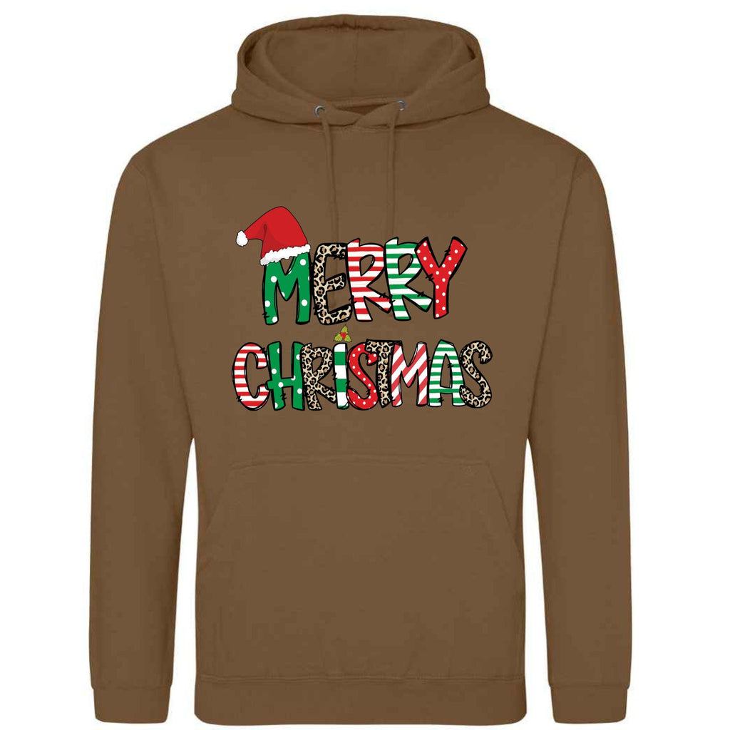 Unisex Merry Christmas Hoodie: Adult Festive Top