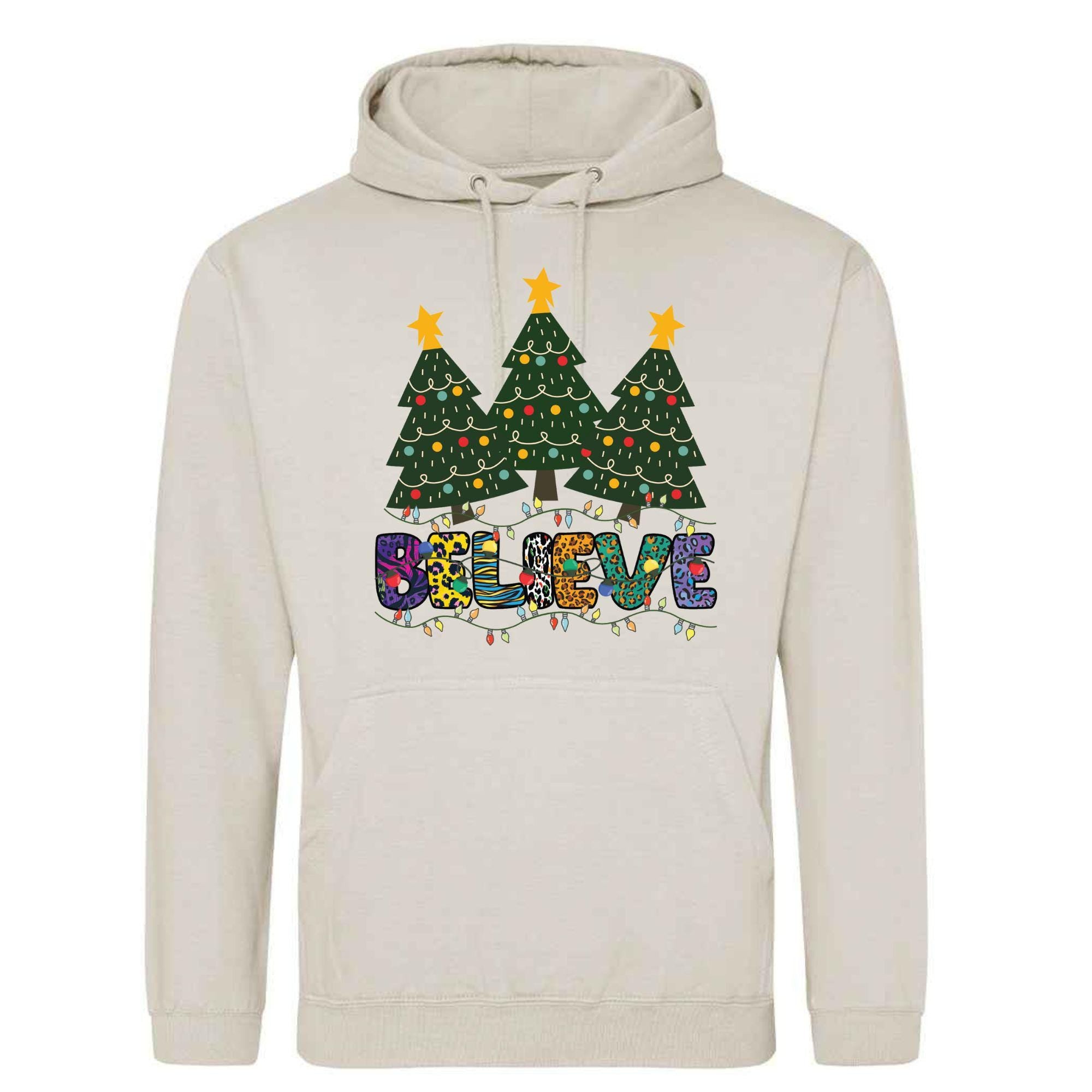 Believe Christmas Hoodie: Unisex Festive Adult Top