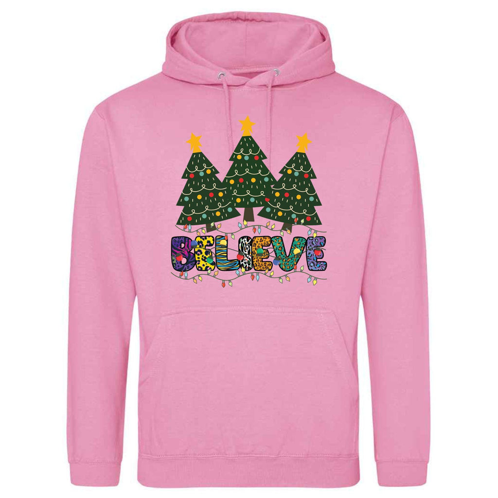 Believe Christmas Hoodie: Unisex Festive Adult Top