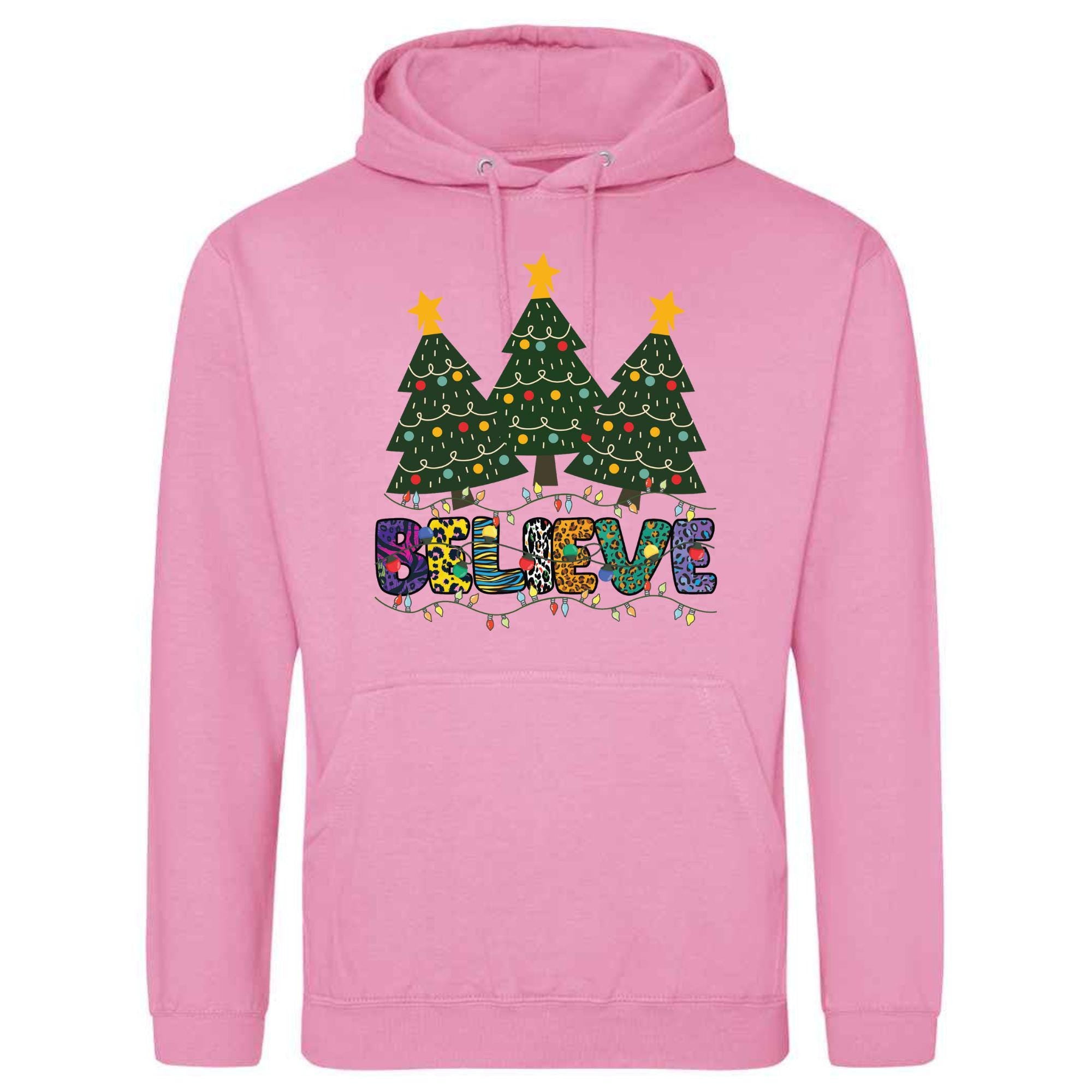 Believe Christmas Hoodie: Unisex Festive Adult Top