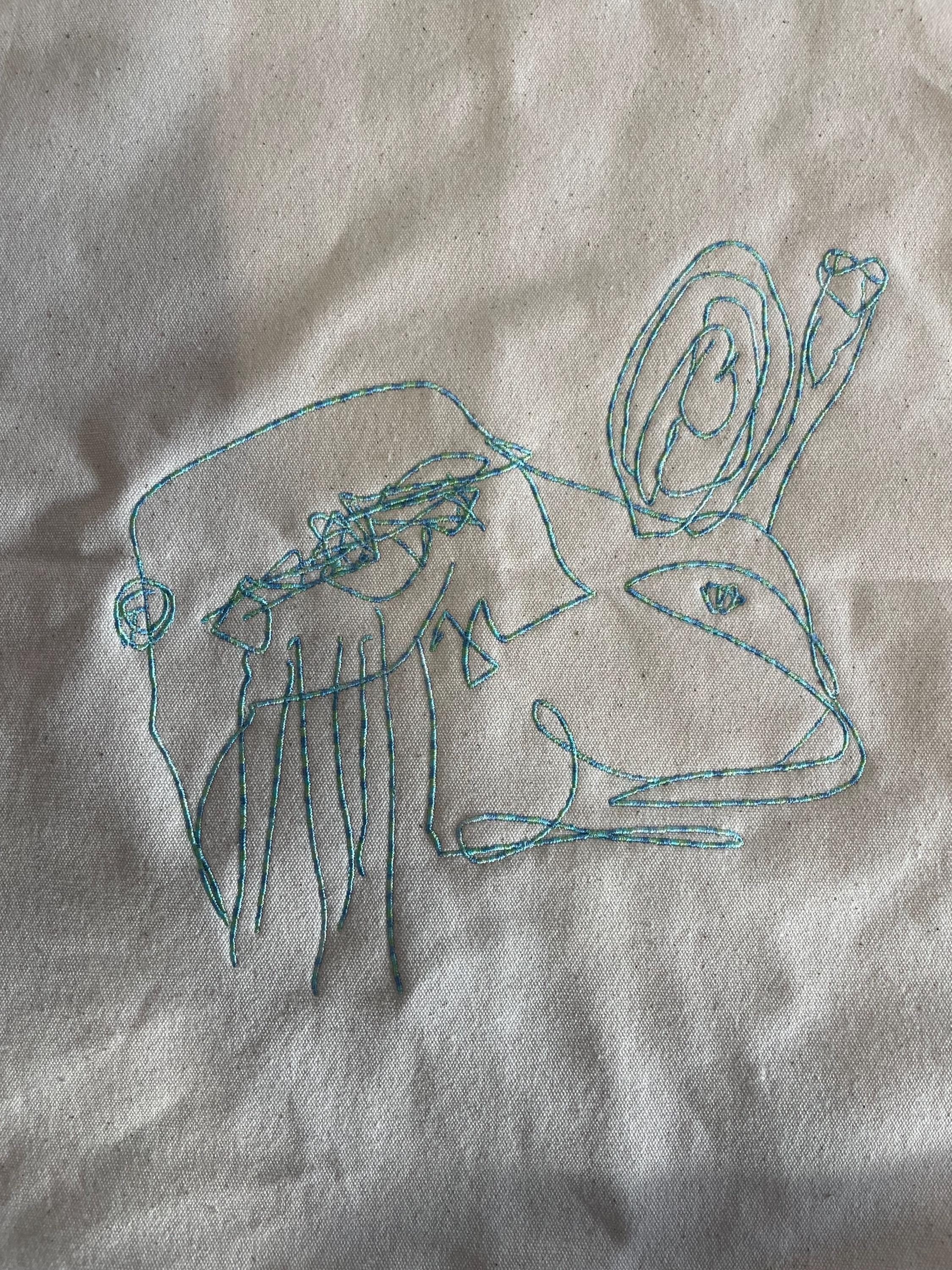 Embroidered Handwriting Cushion: Personalized Keepsake Gift